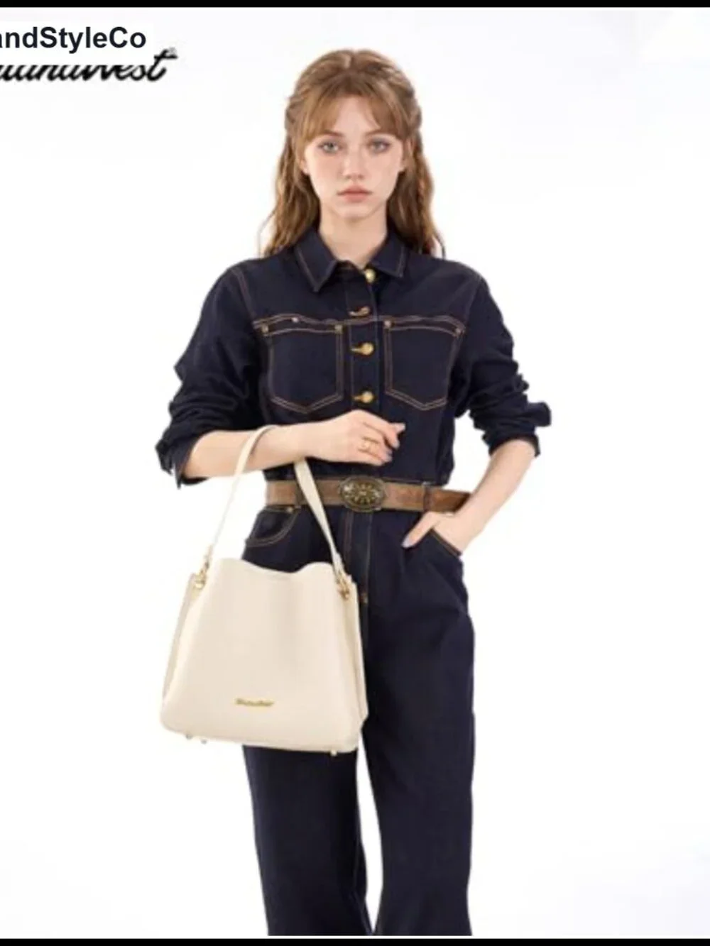 Medium Hobo Bag for Women - Faux Leather Shoulder Purse with 3 Compartments